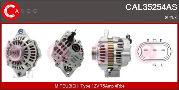 Alternator Brand New HQ CAL35254AS