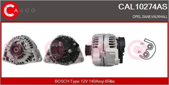 Alternator Brand New HQ CAL10274AS