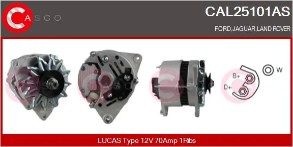Alternator Brand New HQ CAL25101AS