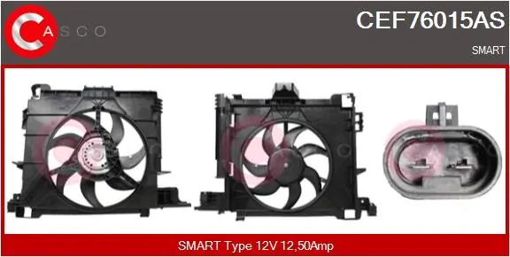 Electric Motor, radiator fan Brand New HQ CEF76015AS