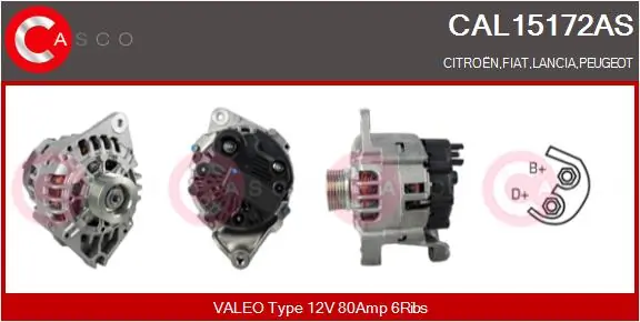 Alternator Brand New HQ CAL15172AS