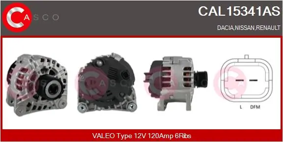 Alternator Brand New HQ CAL15341AS