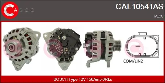 Alternator Brand New HQ CAL10541AS