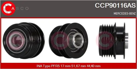 Belt Pulley, alternator Brand New HQ CCP90116AS