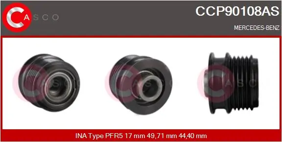 Belt Pulley, alternator Brand New HQ CCP90108AS