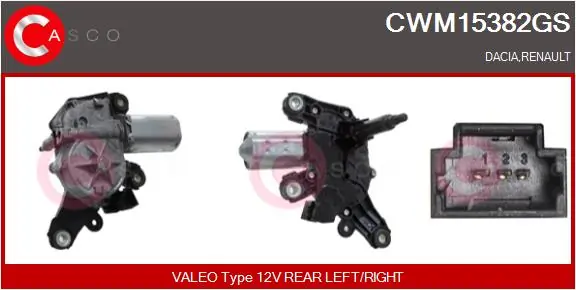 Wiper Motor Genuine CWM15382GS