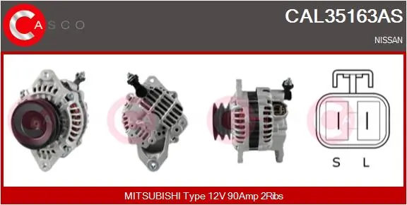 Alternator Brand New HQ CAL35163AS