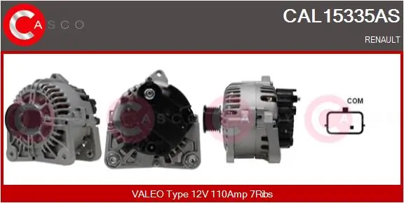 Alternator Brand New HQ CAL15335AS