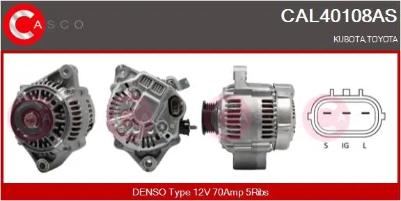 Alternator Brand New HQ CAL40108AS