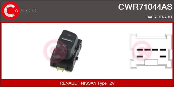 Switch, window regulator Brand New HQ CWR71044AS