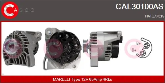 Alternator Brand New HQ CAL30100AS