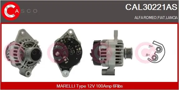 Alternator Brand New HQ CAL30221AS