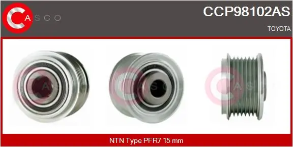 Belt Pulley, alternator Brand New HQ CCP98102AS