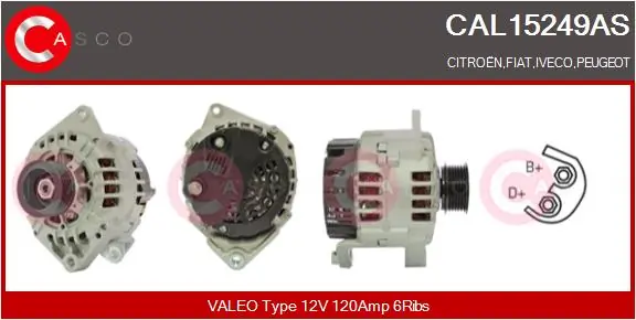 Alternator Brand New HQ CAL15249AS