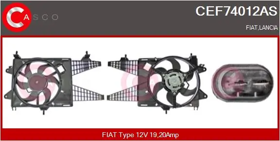 Electric Motor, radiator fan Brand New HQ CEF74012AS