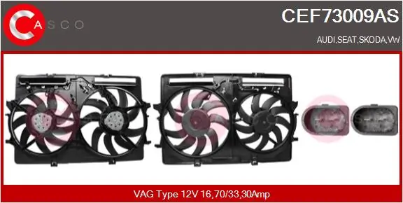 Electric Motor, radiator fan Brand New HQ CEF73009AS