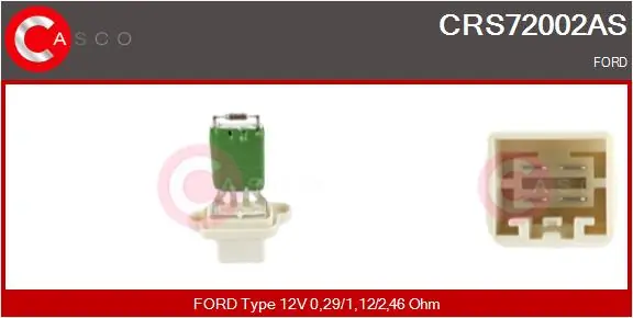 Resistor, interior blower Brand New HQ CRS72002AS