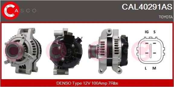 Alternator Brand New HQ CAL40291AS