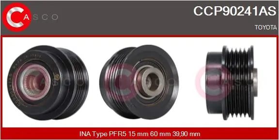 Belt Pulley, alternator Brand New HQ CCP90241AS