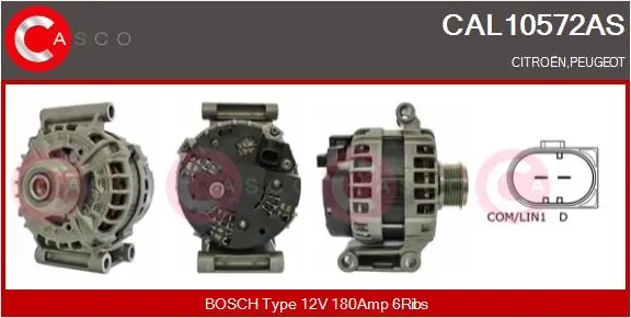 Alternator Brand New HQ CAL10572AS