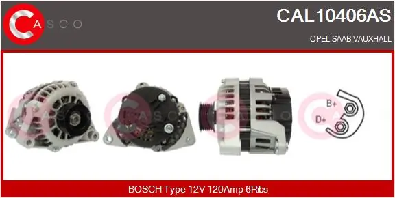 Alternator Brand New HQ CAL10406AS