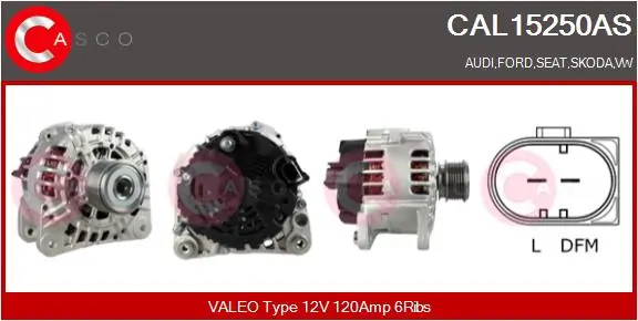Alternator Brand New HQ CAL15250AS
