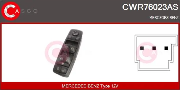Switch, window regulator Brand New HQ CWR76023AS