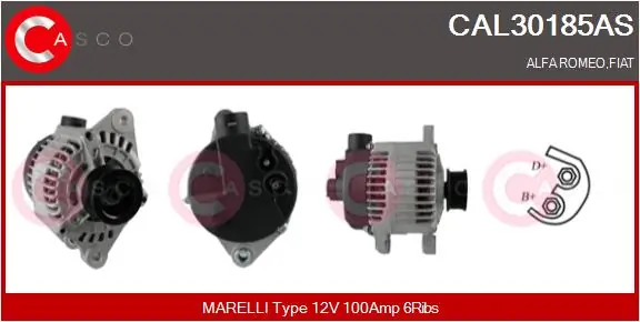 Alternator Brand New HQ CAL30185AS