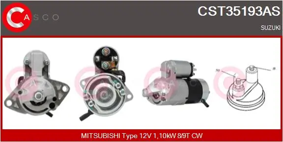 Starter Brand New HQ CST35193AS