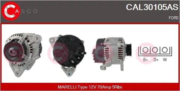 Alternator Brand New HQ CAL30105AS