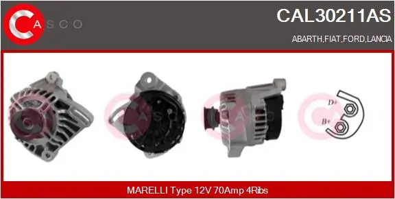 Alternator Brand New HQ CAL30211AS