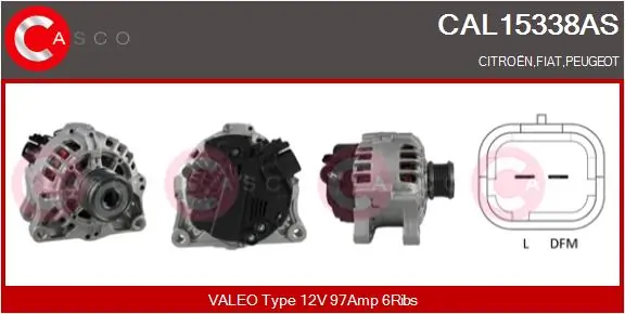 Alternator Brand New HQ CAL15338AS