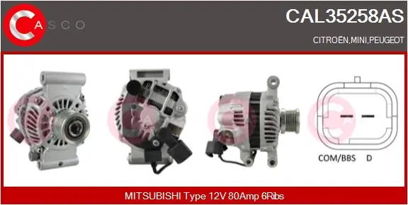 Alternator Brand New HQ CAL35258AS