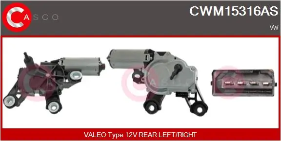 Wiper Motor Brand New HQ CWM15316AS