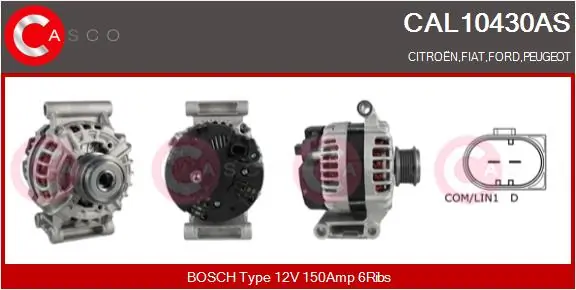 Alternator Brand New HQ CAL10430AS