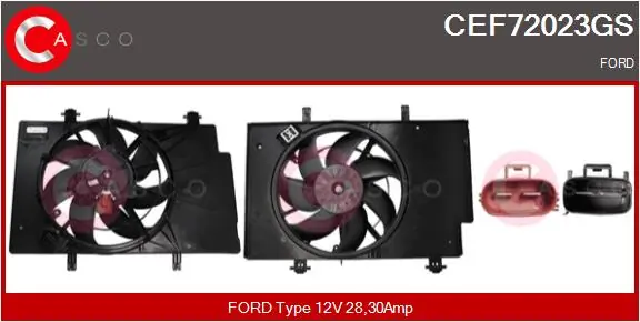 Electric Motor, radiator fan Genuine CEF72023GS
