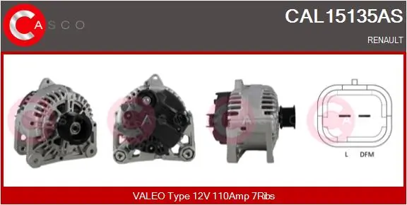 Alternator Brand New HQ CAL15135AS