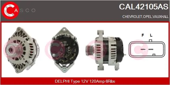 Alternator Brand New HQ CAL42105AS