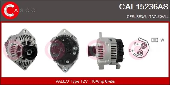 Alternator Brand New HQ CAL15236AS