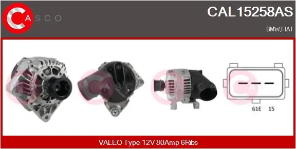 Alternator Brand New HQ CAL15258AS