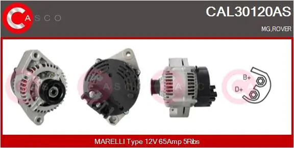 Alternator Brand New HQ CAL30120AS