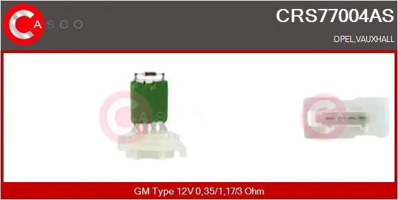 Resistor, interior blower Brand New HQ CRS77004AS