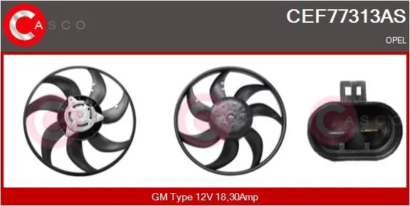 Fan, engine cooling Brand New HQ CEF77313AS