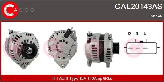 Alternator Brand New HQ CAL20143AS