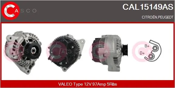 Alternator Brand New HQ CAL15149AS
