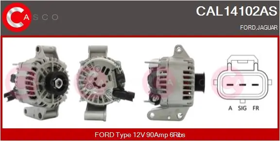 Alternator Brand New HQ CAL14102AS
