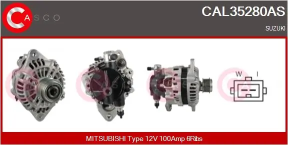 Alternator Brand New HQ CAL35280AS