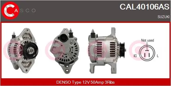Alternator Brand New HQ CAL40106AS