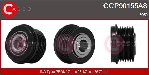 Belt Pulley, alternator Brand New HQ CCP90155AS