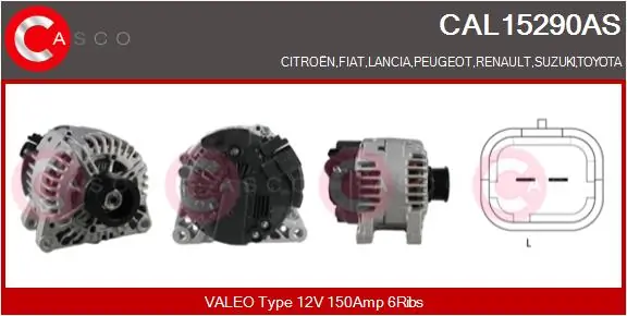 Alternator Brand New HQ CAL15290AS